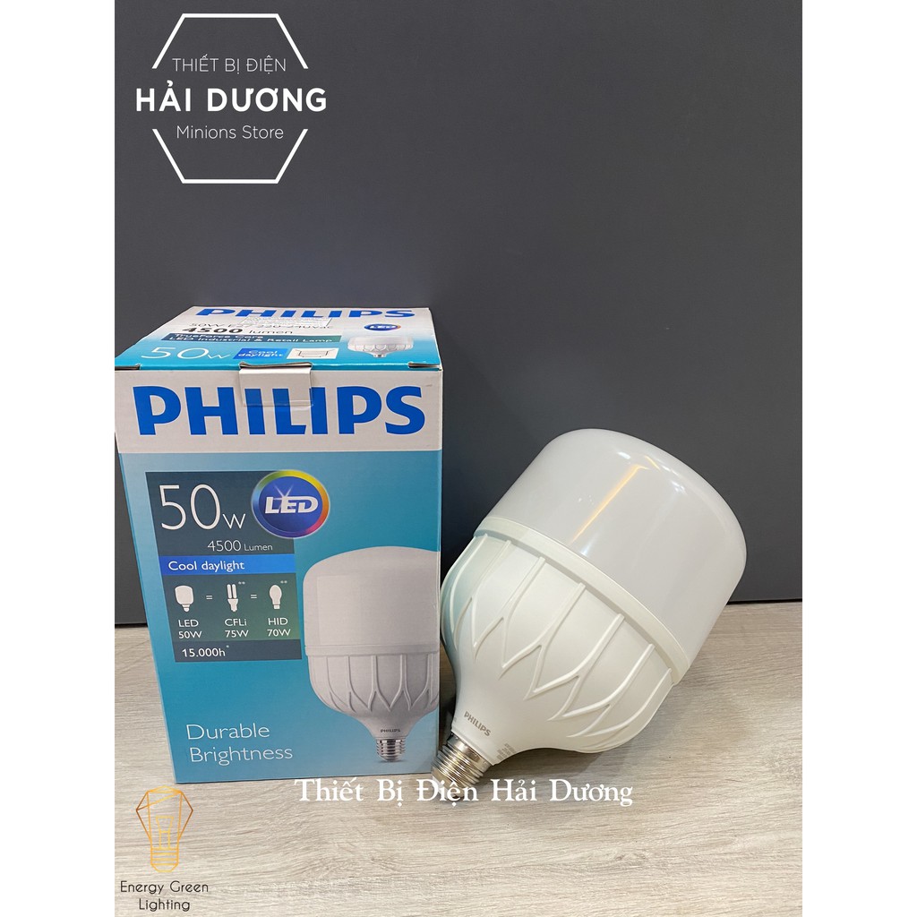 Bóng đèn Philips 50w LED TForce core HB - Đèn Led trụ Siêu sáng Bảo vệ mắt