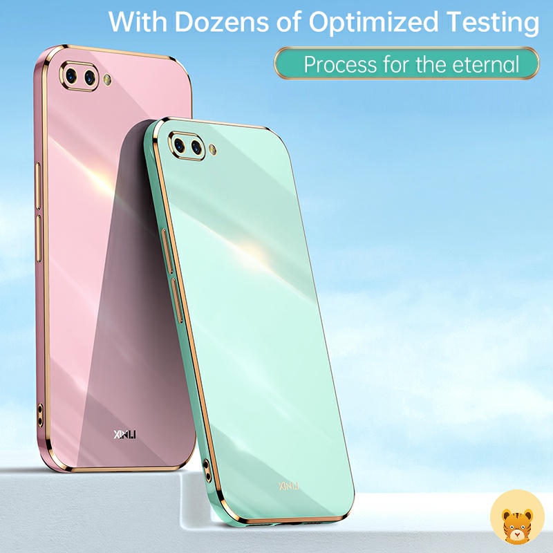 Ốp Điện Thoại Mềm Mạ Viền Sang Trọng Cho Oppo A3S A12E