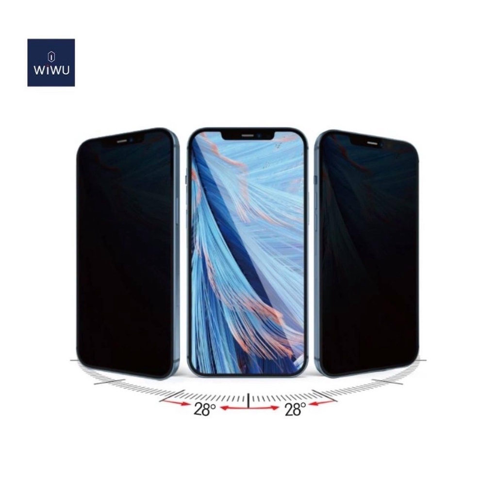 Kính Chống Nhìn Trộm WiWU iPrivacy Dùng Cho iPhone 11 / iPhone 12 / iPhone 13/ iphone 14 - Hàng Chính Hãng