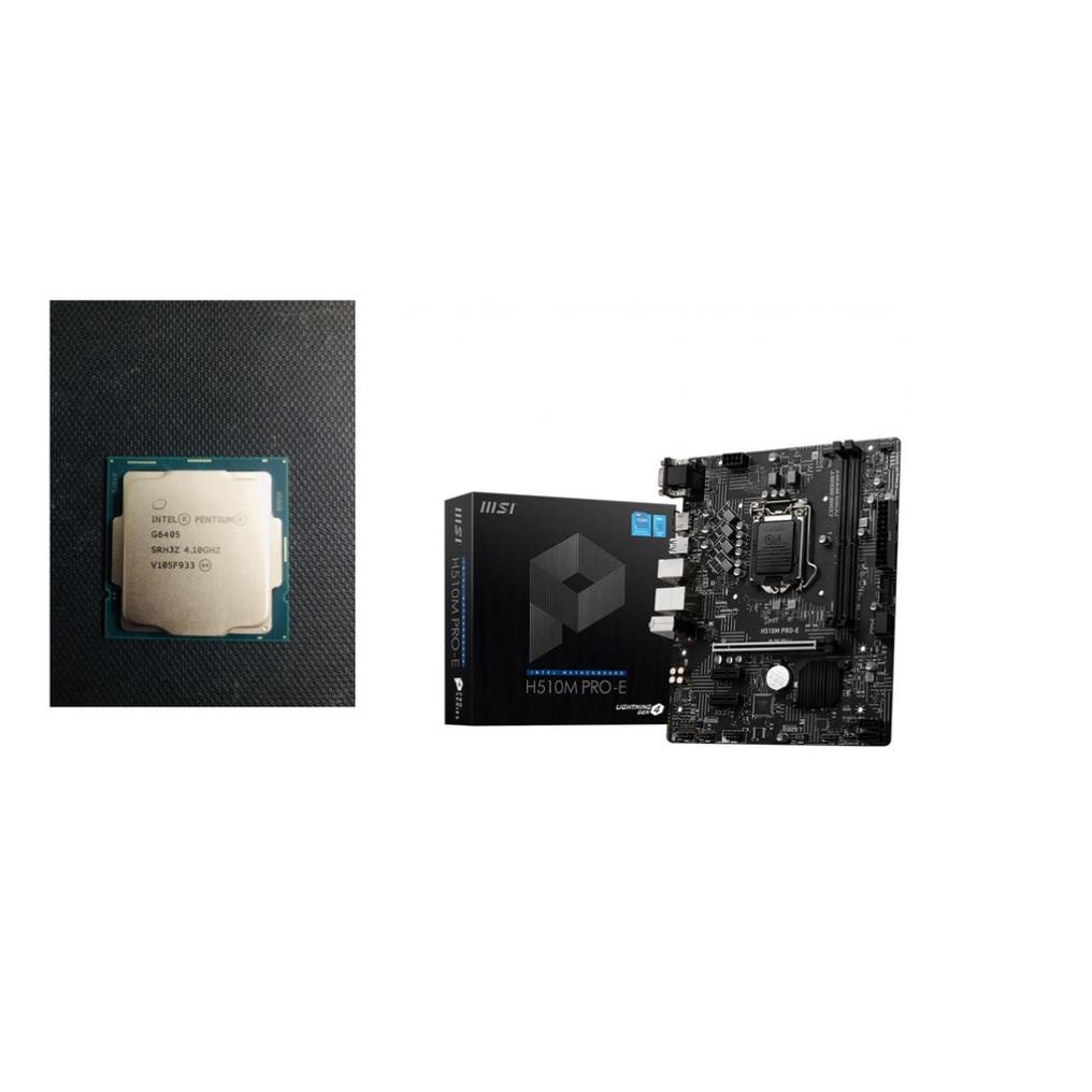 Cb si- Combo Mainboard MSI H510M PROE + CPU Intel Core i310100F/ G6405 Tray