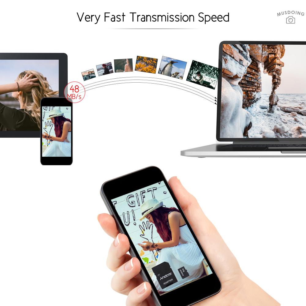 Thẻ Nhớ Tf Andoer 8gb Class 10 + Bộ Chuyển Đổi Thẻ Tf Cho Máy Ảnh / Điện Thoại / Máy Tính | BigBuy360 - bigbuy360.vn