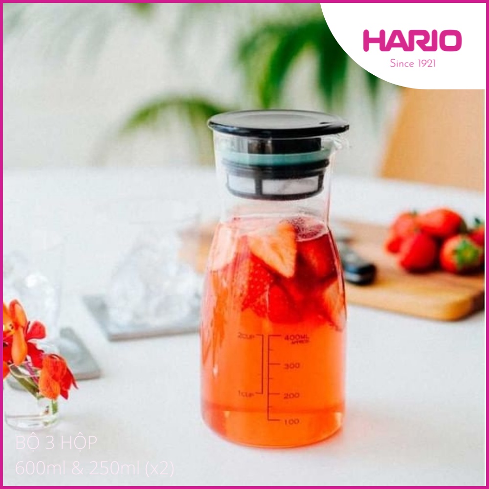 [Mã BMBAU50 giảm 7% đơn 99K] Bình Thủy Tinh HARIO 700ml (VDPI-700-B)