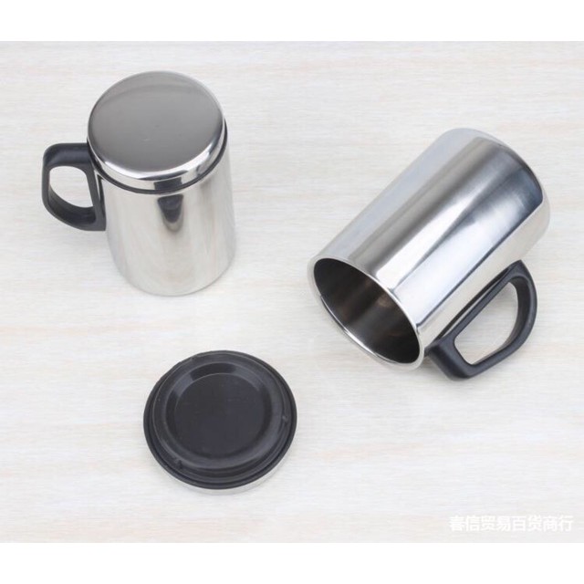 Cốc inox 2 lớp chống nhiệt. I nốc 304 k rỉ. 2 lớp trong ngoài đều là i nốc