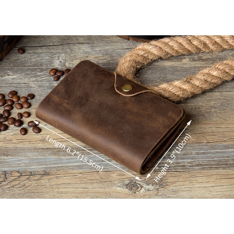 Ví da gấp thời trang có ngăn đựng thẻ dành cho namM191