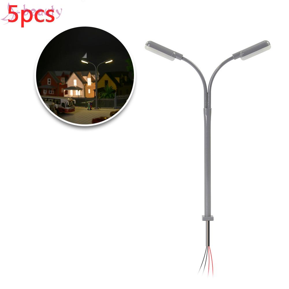 [BEAUTY-]Street Lamp 20mA 5pcs Tool With LED Accessory Gauge N 1:160 Landscaping