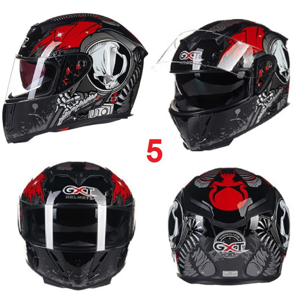 [mũ bảo hiểm fullface] [mũ bảo hiểm fullface] Mũ nón bảo hiểm GXT fullface full face màu đen nhám