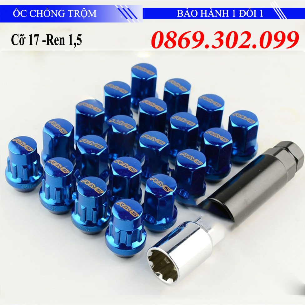 Bộ 20 ốc chống trộm độ bền vĩnh cửu cho các dòng xe hiện nay của Ford, Honda, Toyota, Mazada, Mitsubishi, Huyndai...