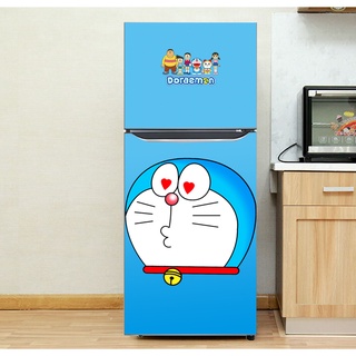Decal dán Tủ Lạnh Doremon  chất liệu cao cấp