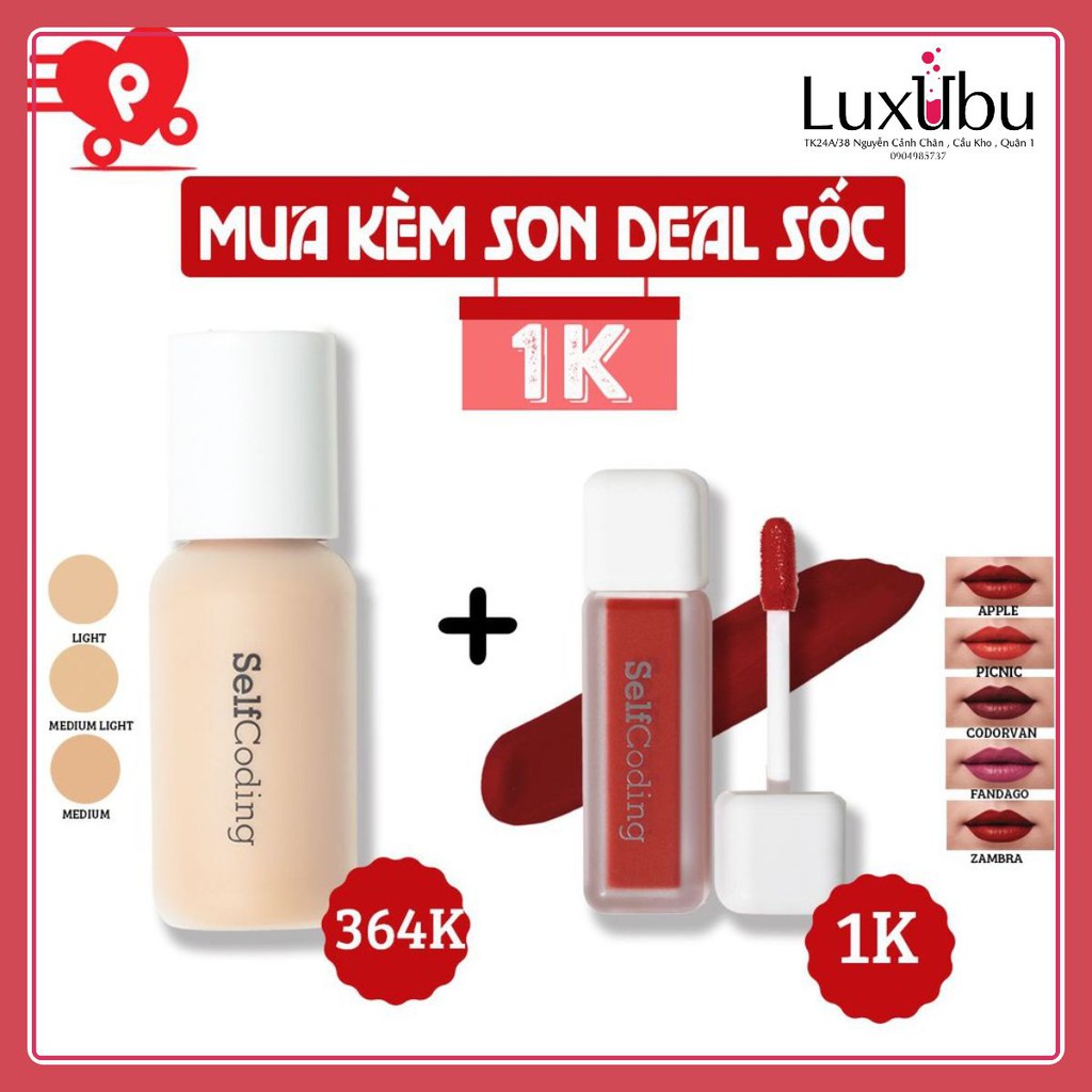 //LUXUBU// KEM NỀN MUA KÈM SON DEAL GIÁ SỐC SELFCODING