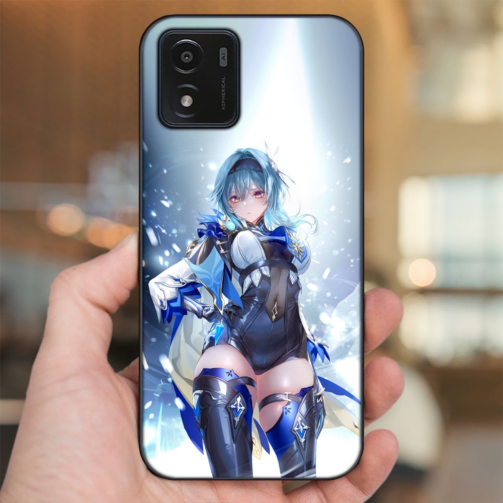 Ốp lưng Vivo Y01 viền đen in hình Eula Genshin Impact