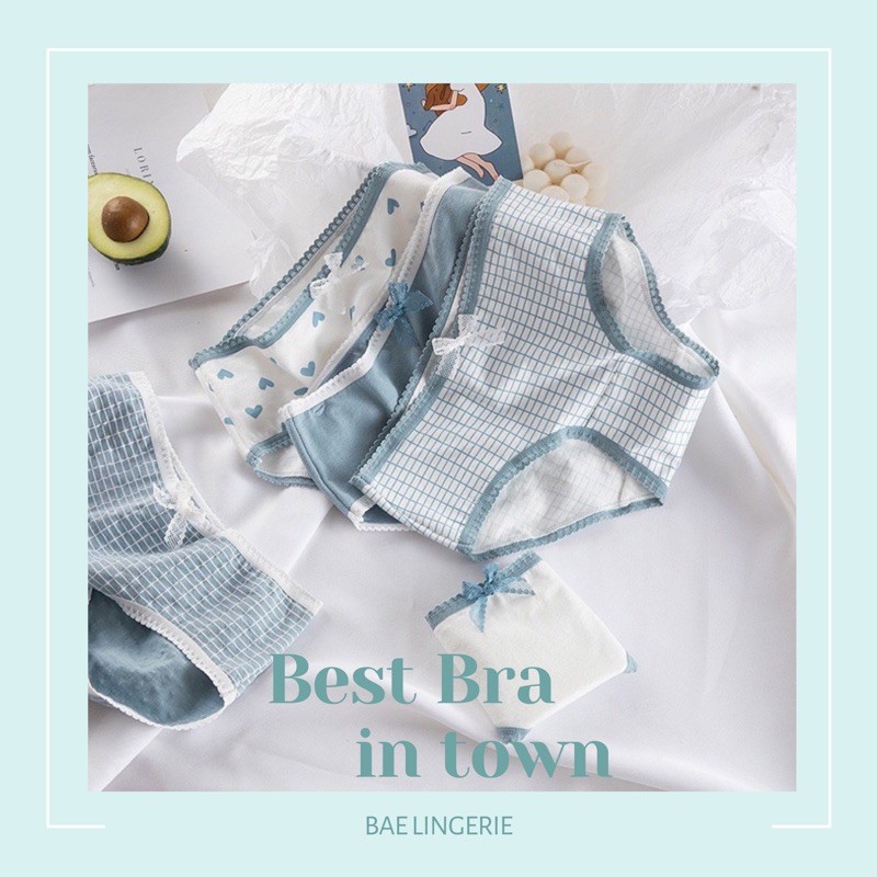 (Có chọn màu) Quần lót nữ cotton thun dễ thương thoáng mát BLUE HEART - Bae Lingerie | BigBuy360 - bigbuy360.vn