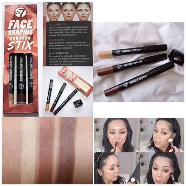 Bút Tạo khối 2 đầu W7 Highlight & Contour STICK - đa năng, dễ sử dụng ( chính hãng Mỹ )