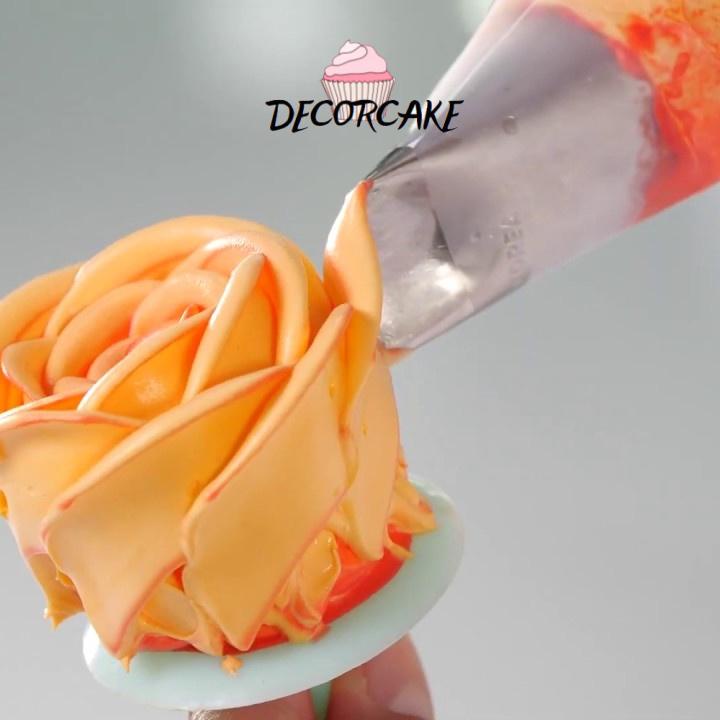Bộ đui bắt kem, Bộ đuôi bắt hoa hồng trang trí bánh bằng thép không gỉ đúc dày dặn, cứng cáp