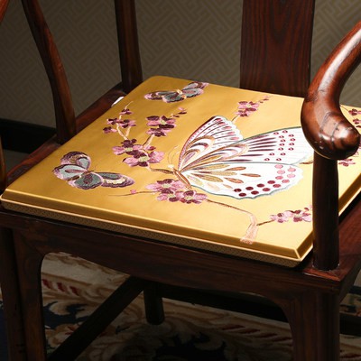 Ghế bành Ghế SOFA bằng gỗ gụ kiểu Trung Quốc Mới Ghế bành Ghế bành Ghế ăn gia dụng Ghế bành Ghế Sofa chống trượt Đệm ghế