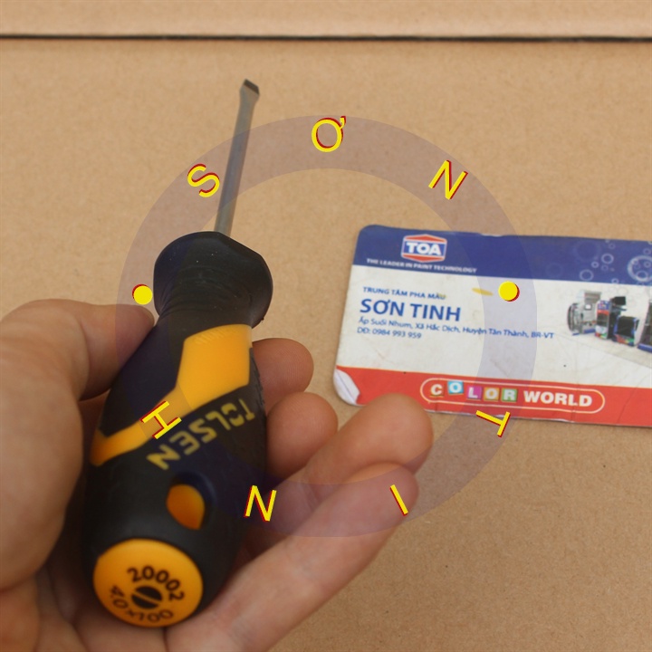 Tô vít dẹp cán mềm Tolsen ( - ) 20002 4.0x100mm