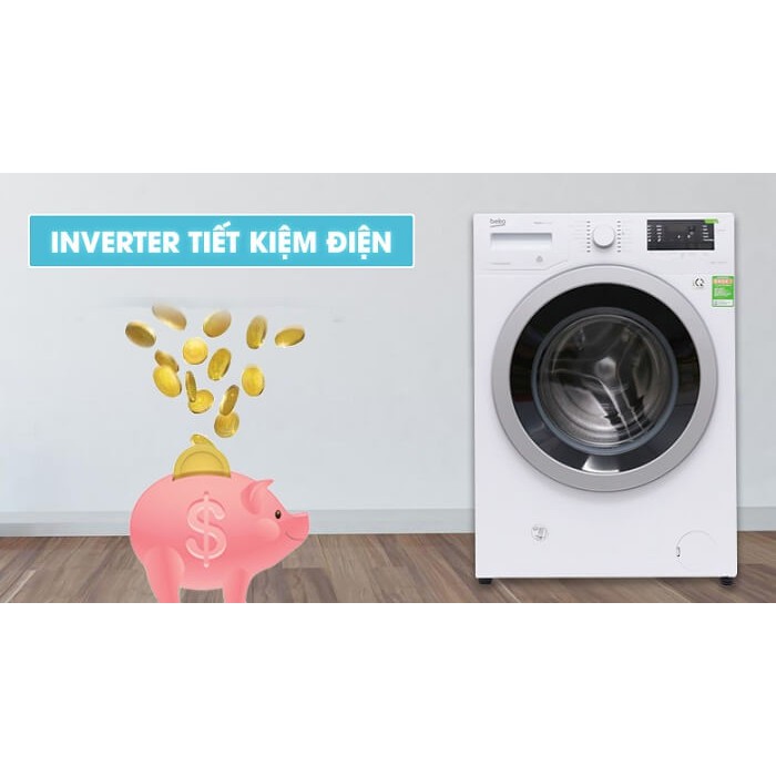 Máy giặt sấy Beko 10.5kg/6kg inverter WDA 1056143H