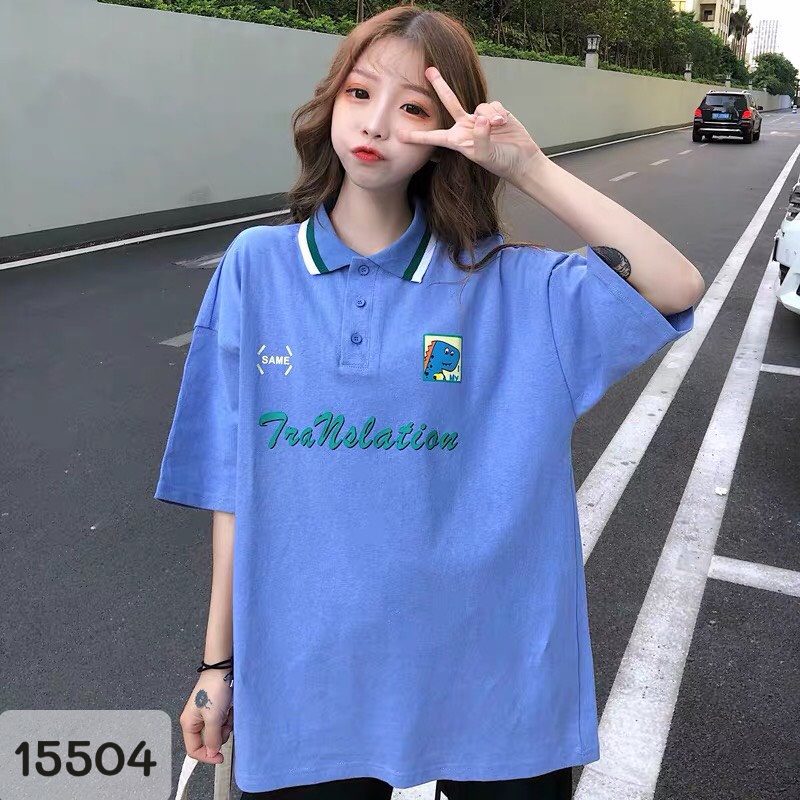 SALE Áo polo BIG SIZ chữ TRA 15504