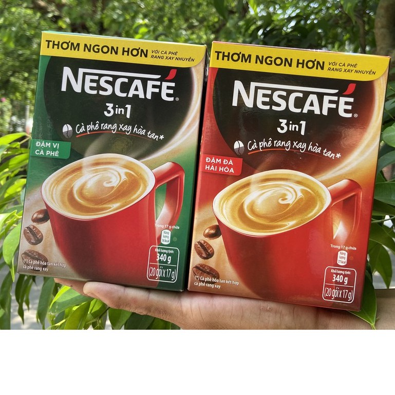 NESCAFE 3 in 1 CÀ PHÊ RANG XAY 340g 20 goi x 17g