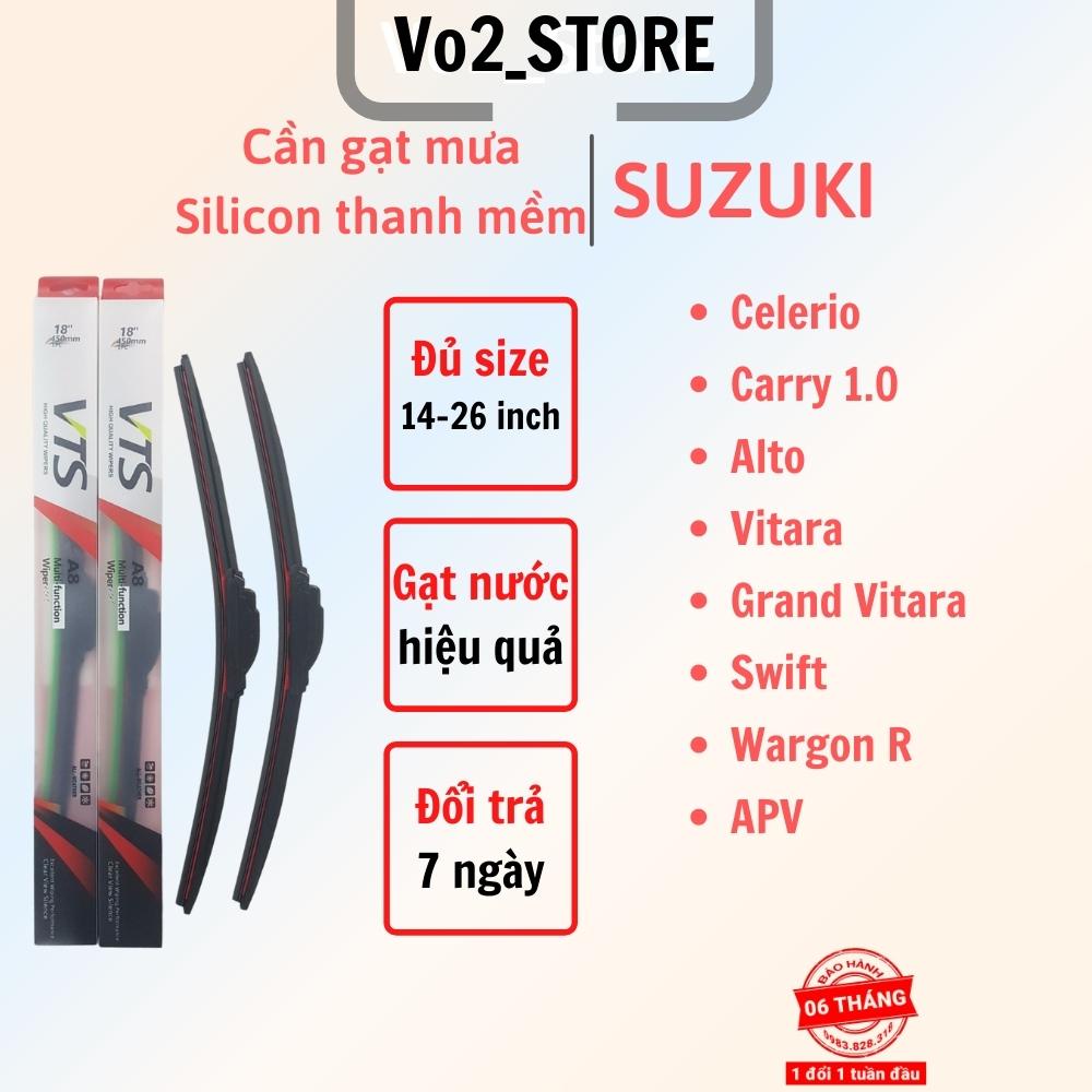 Cần gạt nước mưa ô tô Nano xương mềm cao cấp xe Suzuki: Celerio-Vitara-Swift-Ertiga-Grand - vo2_store