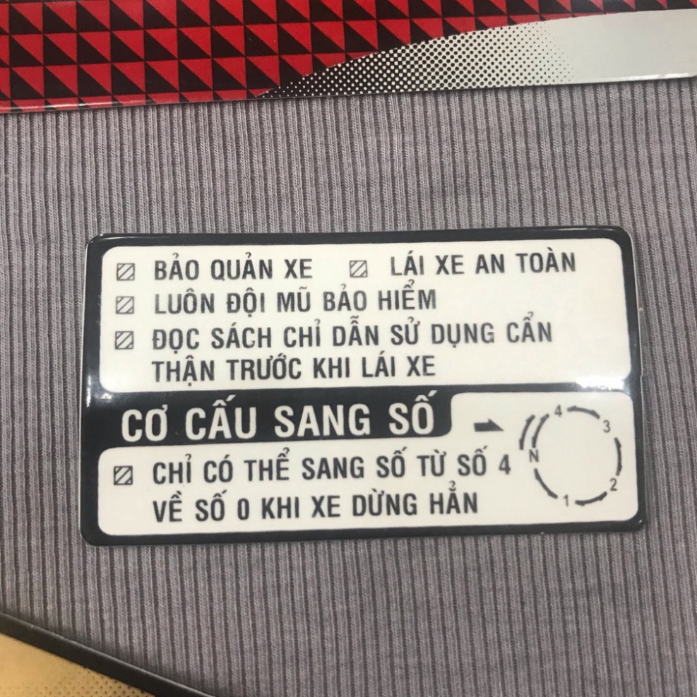 Trọn bộ tem rời dán xe máy Super Dream 2004 caro, Tem hàng đẹp lắp được cả dream thái và dream việt các đời