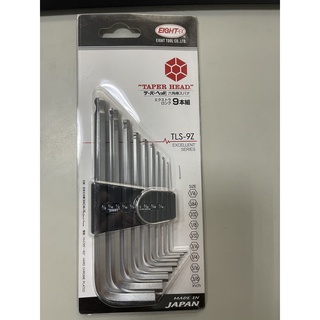Bộ chìa lục giác TLS-9Z EIGHT JAPAN hệ inch, Bộ lục giác hệ inch TLS-9Z EIGHT JAPAN