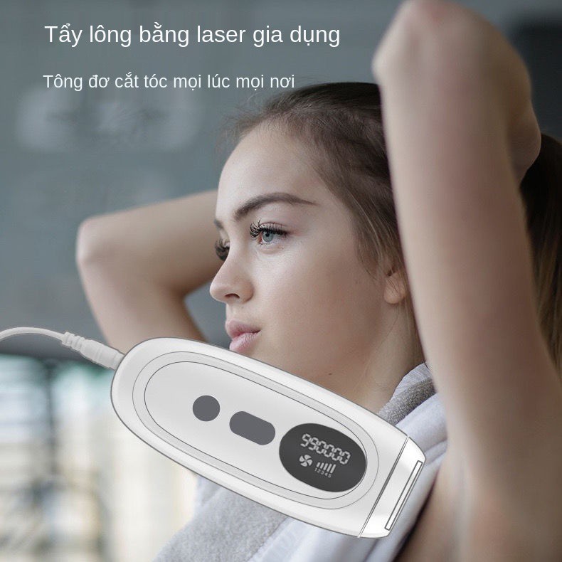 Dụng cụ triệt lông điểm đóng băng bằng laser IPL nách máy cạo chân vùng kín nam và nữ râu toàn thân tại nhà