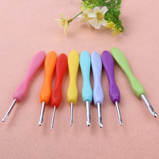 Bộ 8 chiếc móc kim đan dệt thủ công làm bằng nhôm mềm mại