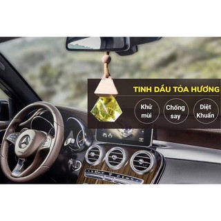 Tinh dầu treo xe oto cao cấp, thành phần từ thiên nhiên, khủ mùi ô tô