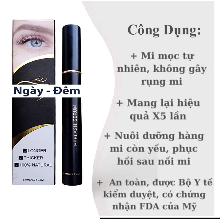 Dưỡng Mi Siêu Max Giúp Mi Dài Và Cong Vút, 5 lần Dưỡng Chất