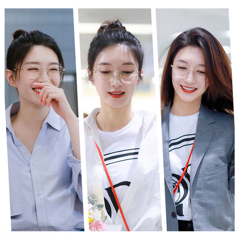 Kính mát vuông chống ánh sáng xanh phong cách Hàn Quốc cho nữ