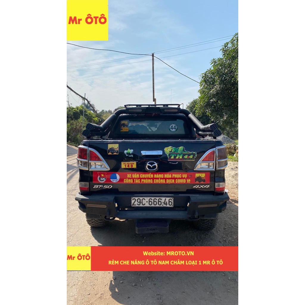 Rèm Che Nắng chống UV Xe Mazda BT 50 Hàng Loại 1 MR.ÔTÔ -Bảo Hành 2 Năm