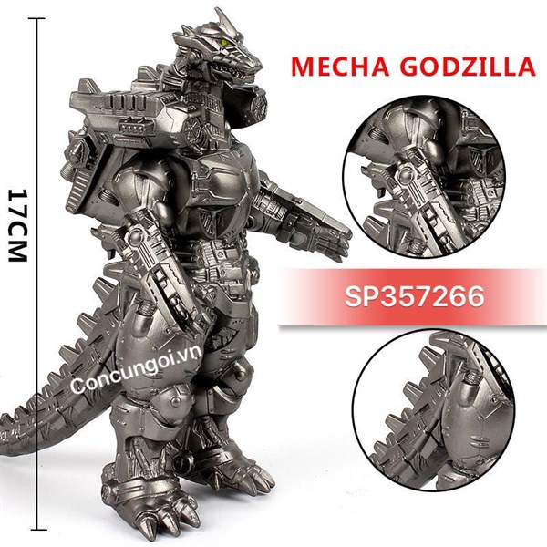 Mô hình Mecha Godzilla xám 17cm khớp QT (Con)
