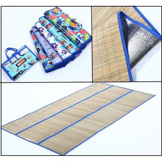Chiếu cói ngủ văn phòng, chiếu du lịch gấp gọn 90cm x 170cm