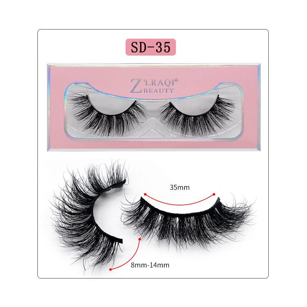 1 Cặp Lông Mi Giả Dài 25mm Trang Điểm Thời Trang Cho Nữ