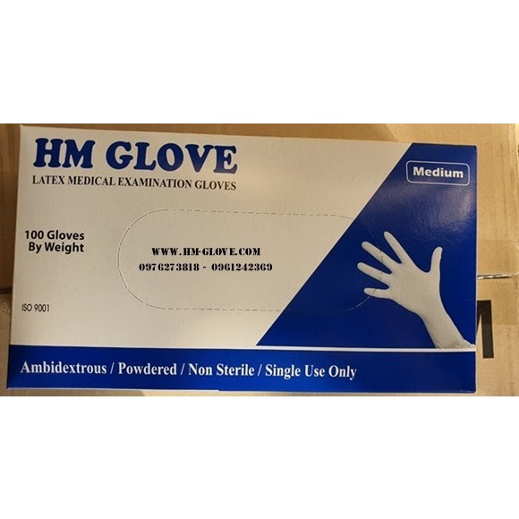 Găng tay y tế HM GLOVE / Superclass/ VGlove/ Latex Thái/ WellGuard hộp 100 cái | BigBuy360 - bigbuy360.vn