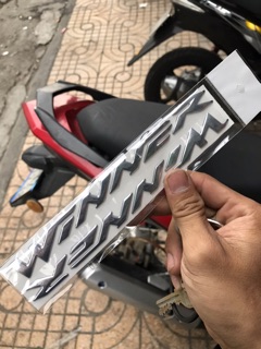 Chữ dán xe Winner nổi