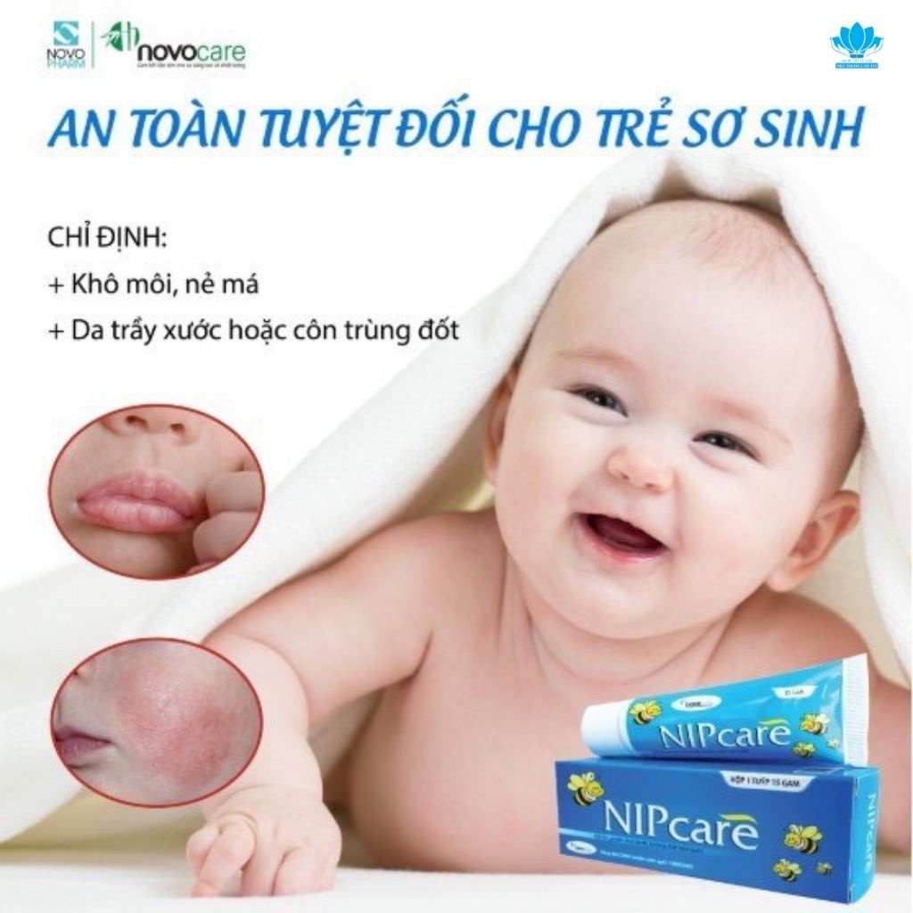 NIPCARE  Kem Bôi Nứt Đầu Ti, Hỗ Trợ Hăm An Toàn Tuyệt Đối Cho Trẻ Sơ Sinh - Chính Hãng ( Tub 15g )