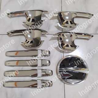 Ốp Tay nắm, Hõm Cửa Xe TOYOTA VELOZ, Toyota AVANZA  2022 2023 Mạ Crom cao cấp