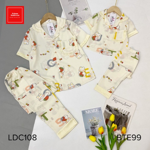 Đồ Ngủ Tay Cộc Quần Dài Pijama Đồ Bộ Mặc Nhà Lụa Mango Cao Cấp