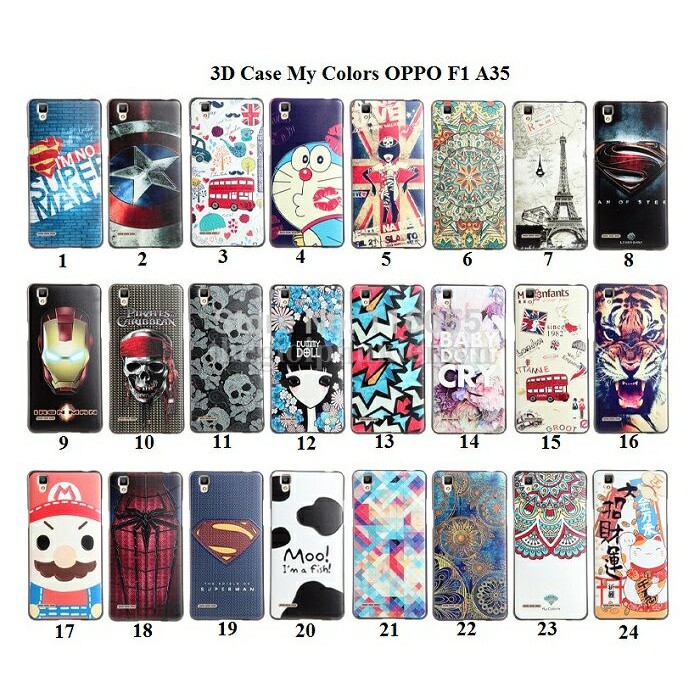 [Giá rẻ nhất ] Ốp lưng OPPO F1 A35 in hình 3D chính hãng My Colors