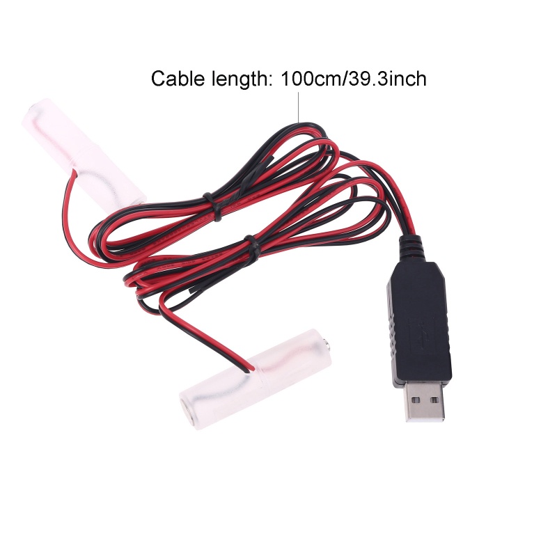 Dây Cáp Nguồn Giảm Áp bonj 1 5 3 4 5 6V EU Thay Thế 1 Sang 4 Pin AA