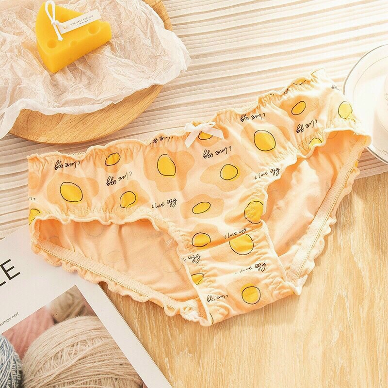 Quần lót cotton thấm mồ hôi tốt, độ co giãn cao,mềm mại cạp nhún hoạ tiết dễ thương