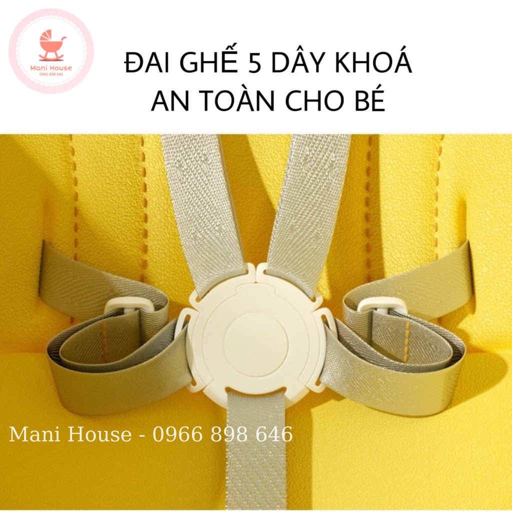 Ghế ăn dặm Baby High Chair có thể điều chỉnh chiều cao, cao cấp cho bé