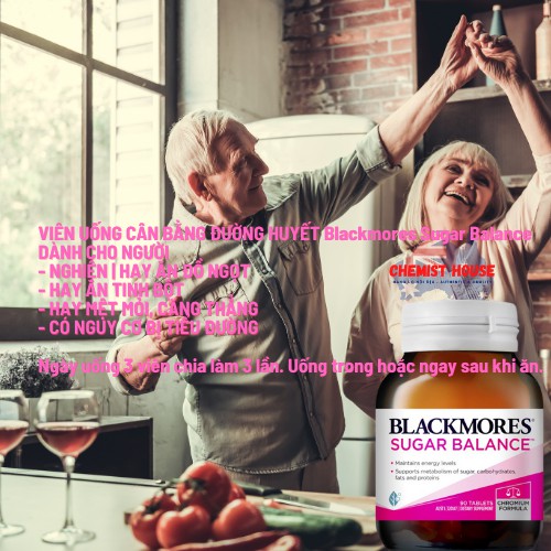 [Hàng Chuẩn ÚC] Blackmores Sugar Balance - Viên uống cân bằng đường huyết 90 viên DATE 2023