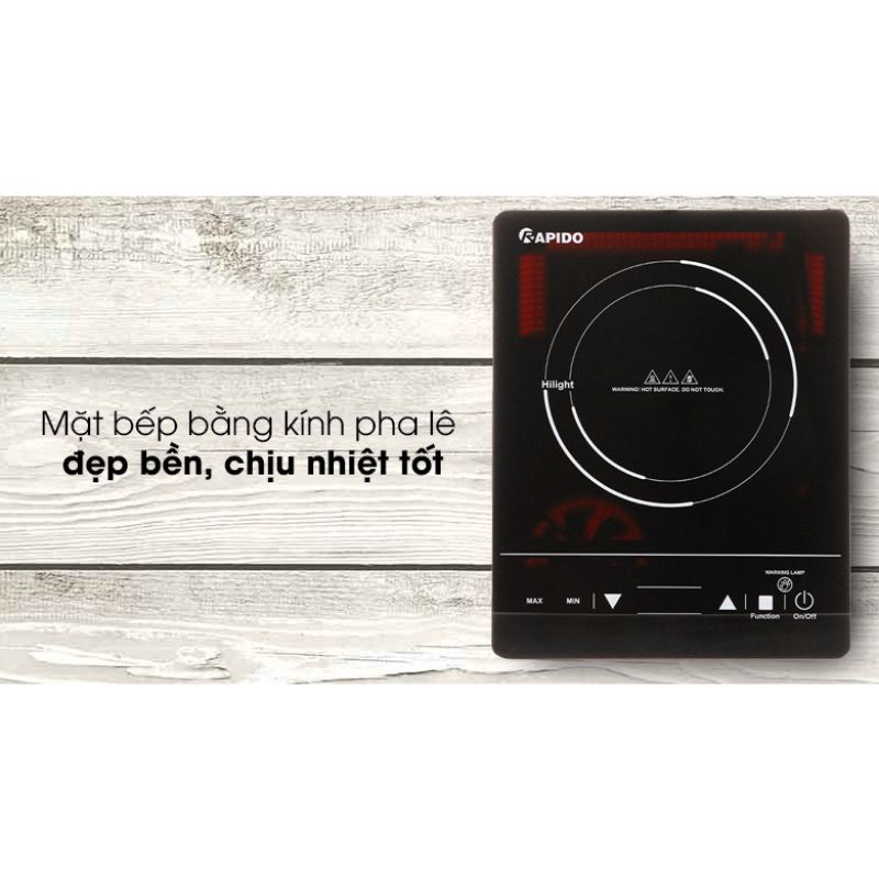 Bếp hồng ngoại đơn rapido - Ferroli  bảo hành 12 tháng trên toàn quốc