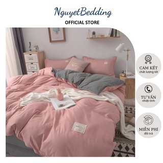 Bộ ga gối cotton tici siêu mịn mát - kích thước 1m6/ 1m8