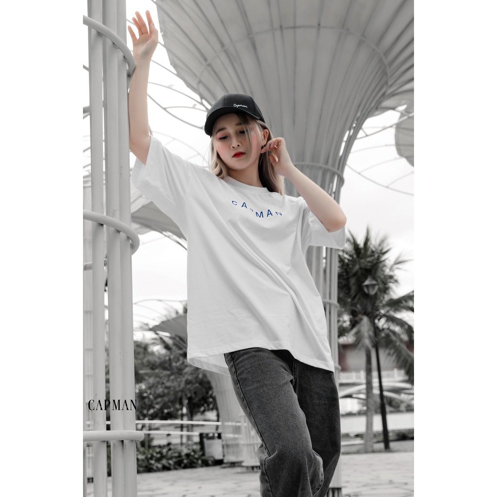 Áo thun unisex CAPMAN basic TEE phom rộng tay lỡ dành cho nam nữ - AO_THUN_VDR (V426) | BigBuy360 - bigbuy360.vn