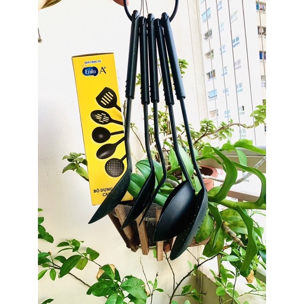 Bộ 5 món dụng cụ bếp bằng nhựa cao cấp hkm ENFA