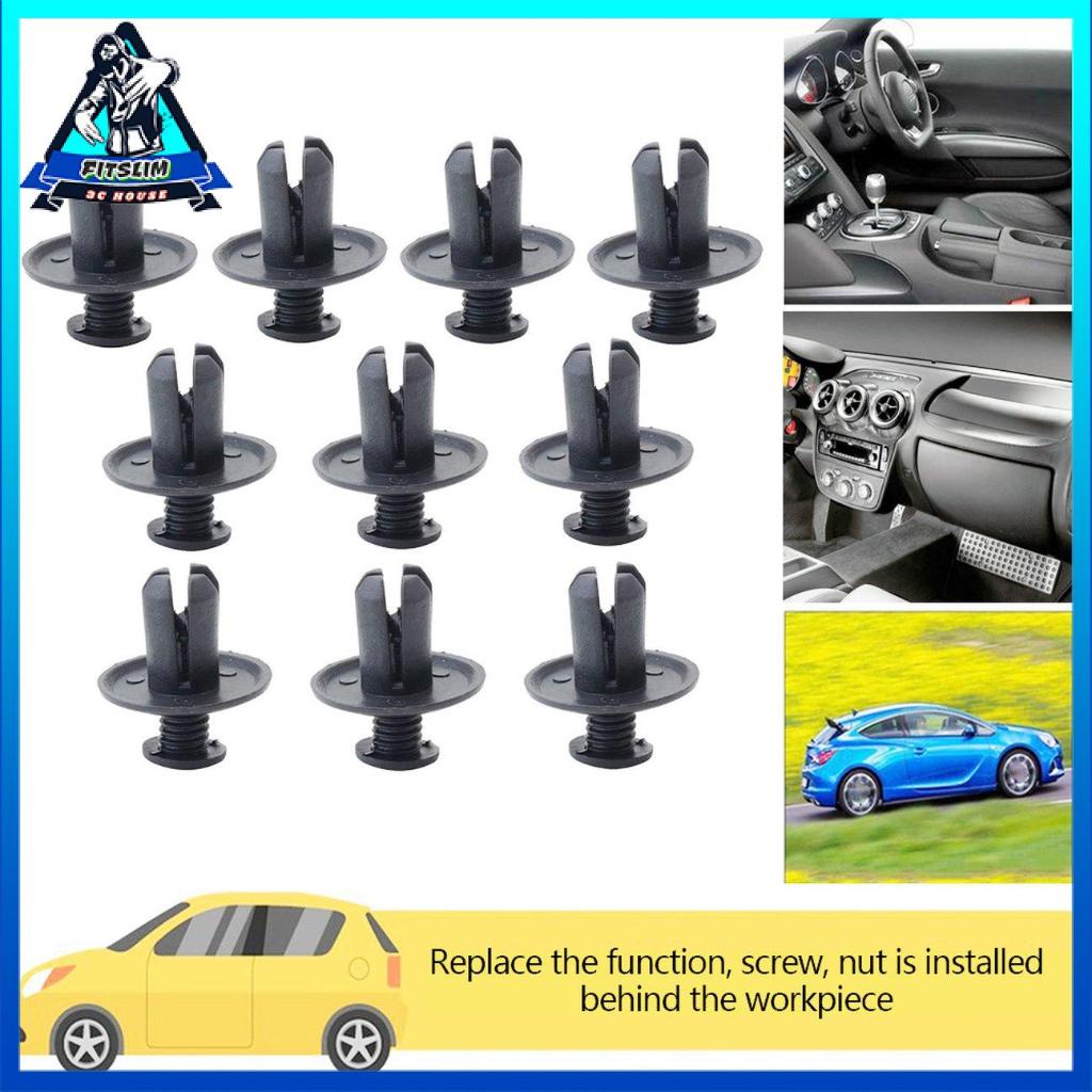 Bộ 10 Đinh Tán Nhựa Cho Cửa Xe Hơi