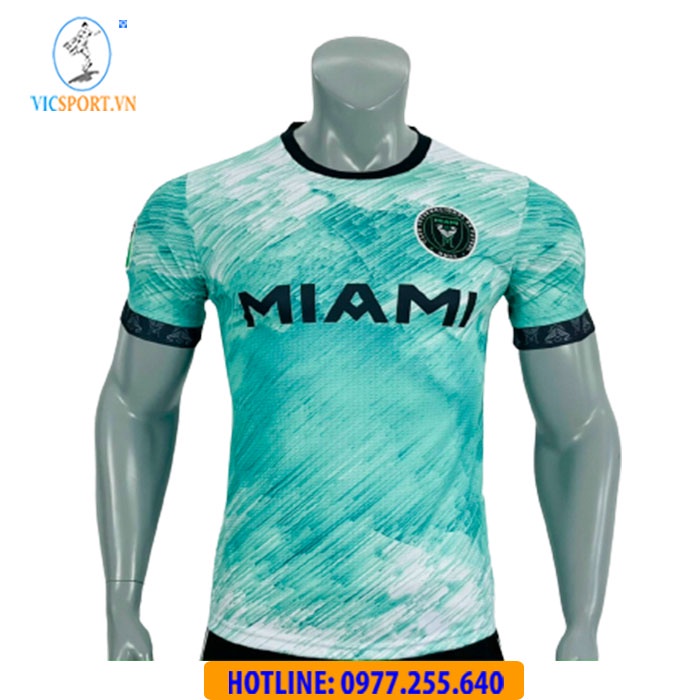 Áo Đá Bóng, Quần Áo Đá Banh CLB INTER MIAMI 2022-2023 Xanh Ngọc Vải Mè Hàn Quốc Thoáng mát- Vicsport